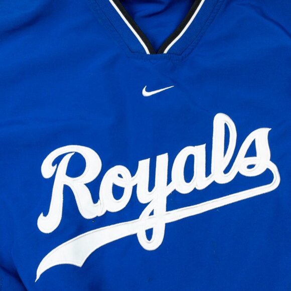 Kansas City Royals Nike Center Swoosh Windbreaker Men's Medium Pullover Blue - Picture 5 of 16